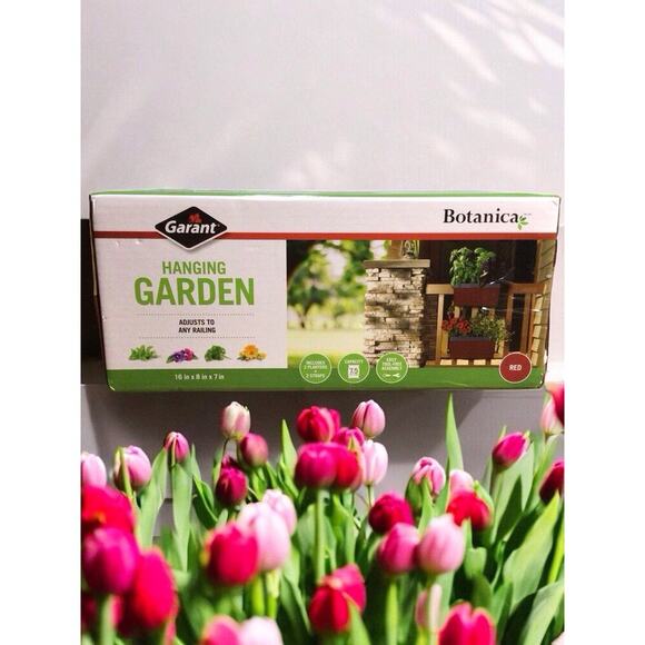 Garant Botanica Self-Watering Hanging Garden Basket Planters - RED - Picture 1 of 4